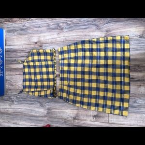 Plaid Two Piece Set